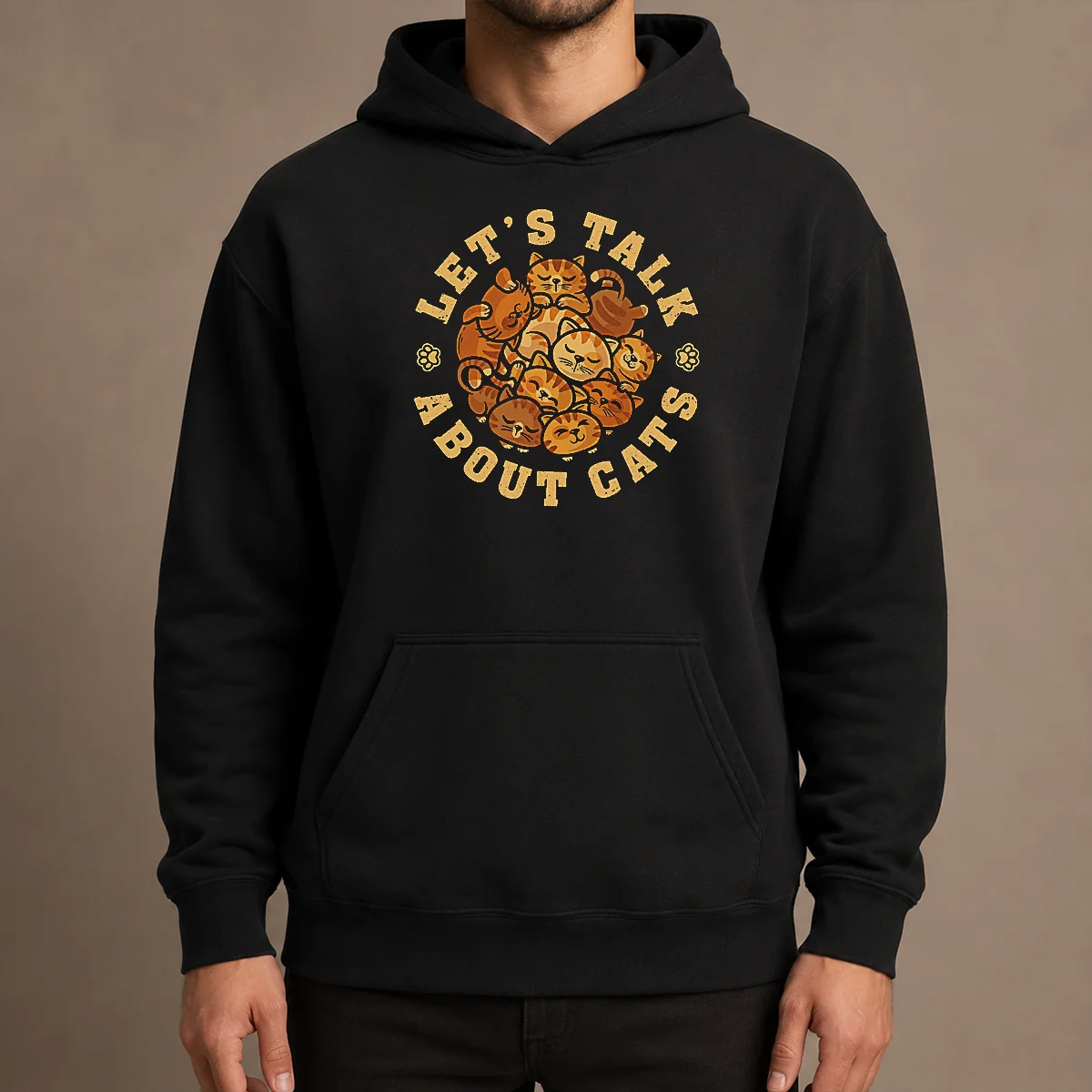 Funny Lets Talk About Cats Hoodie