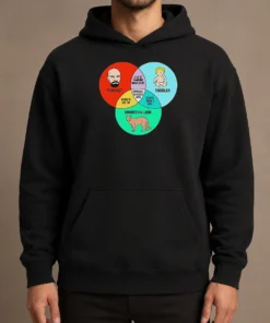 Funny Marxist Toddler And Mountain Lion Venn Diagram Impossible To Reason With Hoodie