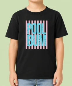 Funny Premium Pool Bum Retro Stripes Sunshine Kids T-Shirt