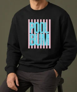 Funny Premium Pool Bum Retro Stripes Sunshine Sweater
