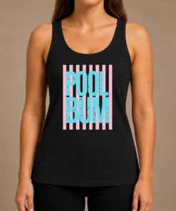 Funny Premium Pool Bum Retro Stripes Sunshine Tank Top