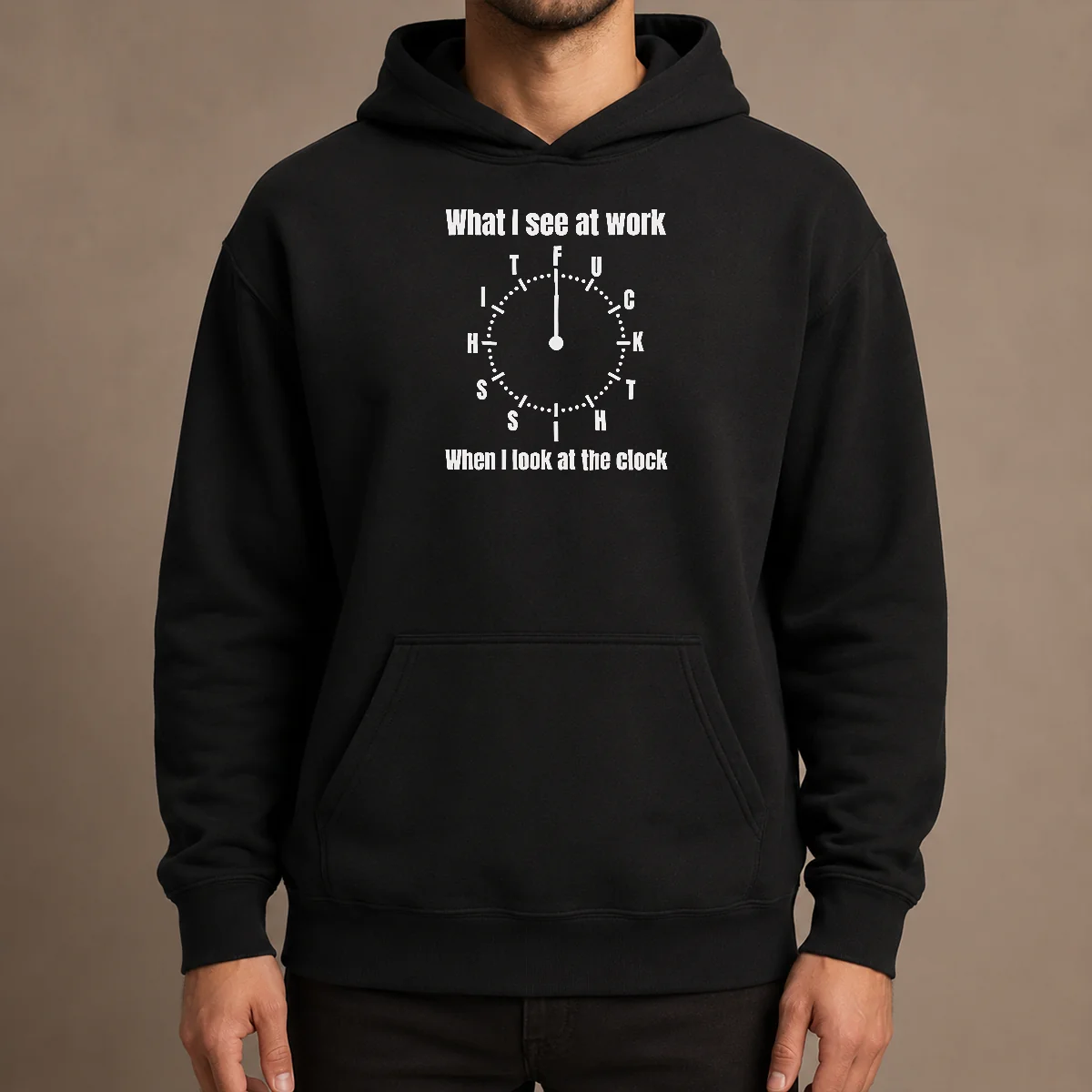 Funny Pretty What I See At Work When I Look At The Clock Fuck This Shit Hoodie