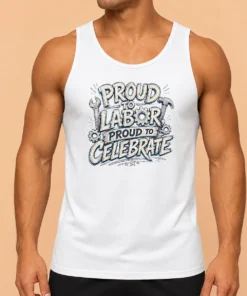 Funny Top Labour Day Celebration Sketch For Proud Workers Tank Top
