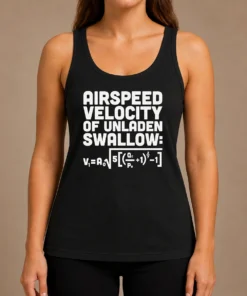 Good Airspeed Velocity Of Unladen Swallow And Equation Science Nerd Tank Top