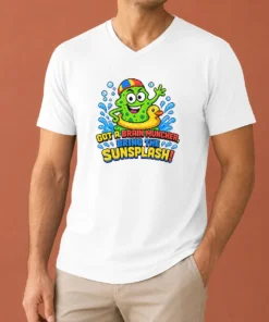 Good Awesome Brain Muncher Sunsplash Pixel V-Neck Shirt
