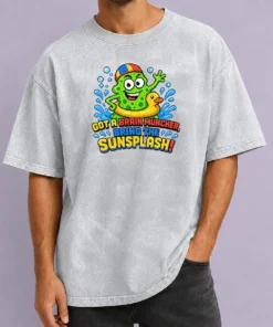 Good Awesome Brain Muncher Sunsplash Pixel Washed T-Shirt