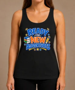 Good Back To School Excitement Ready For New Adventures Silhouett Tank Top