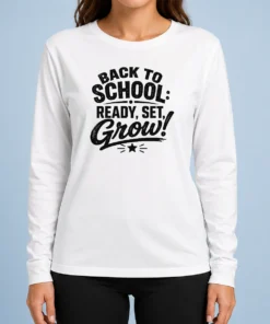 Good Back To School Motivational Silhouette Students Long Sleeve Shirt