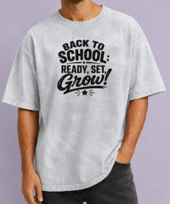 Good Back To School Motivational Silhouette Students Washed T-Shirt