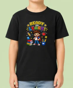 Good Back To School Ready To Learn Pixel Kids T-Shirt