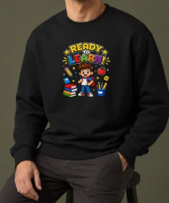 Good Back To School Ready To Learn Pixel Sweater