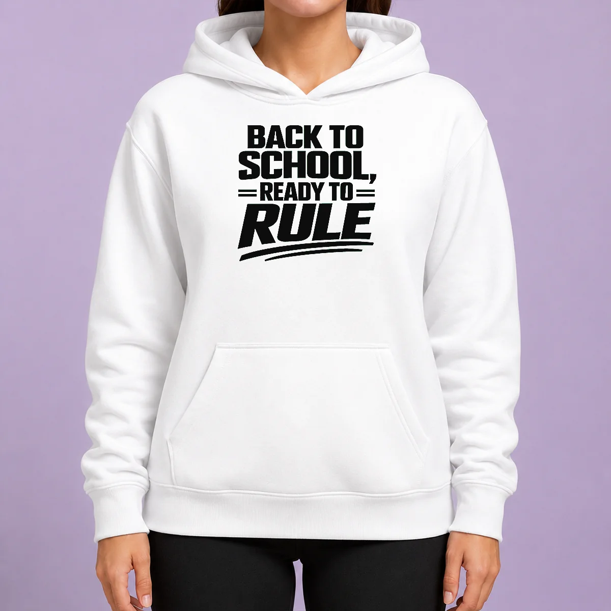 Good Back To School Ready To Rule Line Art For Students Hoodie