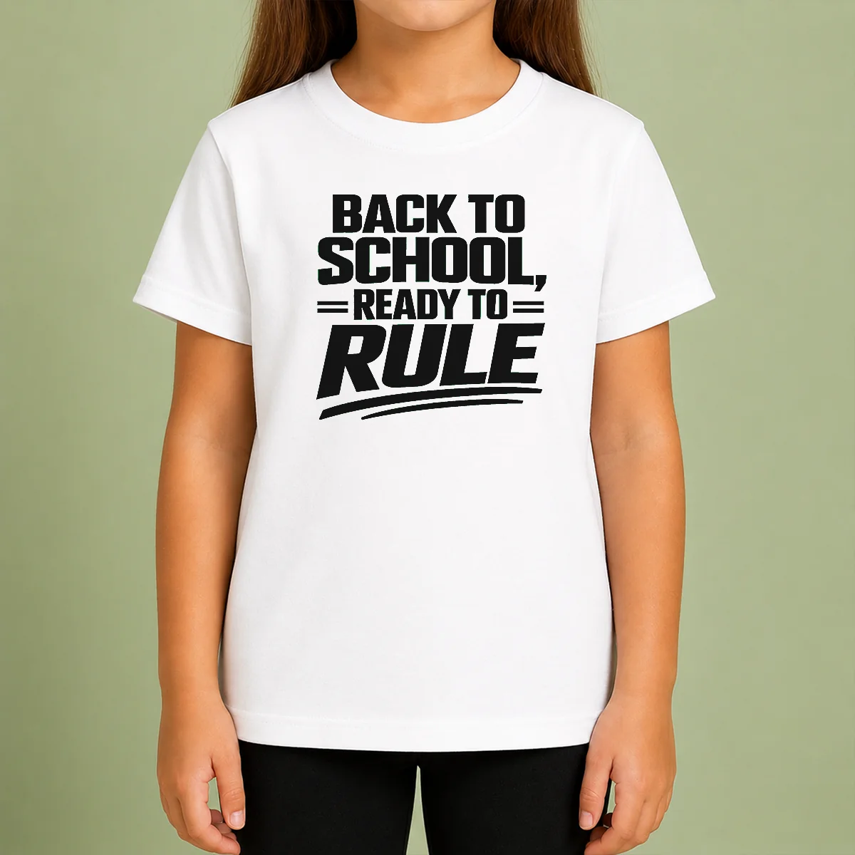 Good Back To School Ready To Rule Line Art For Students Kids T-Shirt