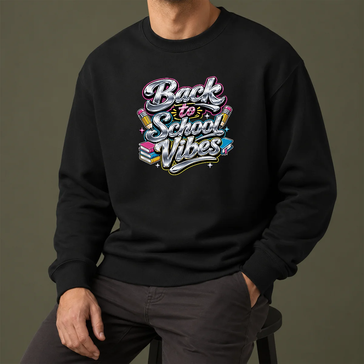 Good Back To School Vibes Y2K Sweater
