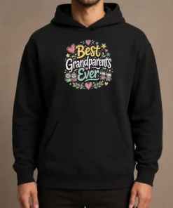 Good Best Grandparents Ever For Grandparents Doodle Typograp Hoodie