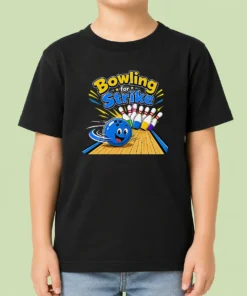 Good Bowling For Strike Fun Vector Kids T-Shirt