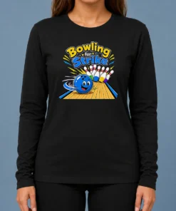 Good Bowling For Strike Fun Vector Long Sleeve Shirt