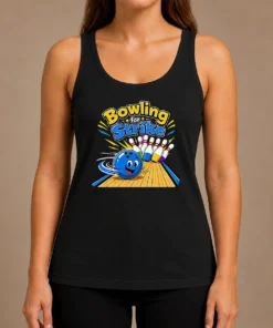 Good Bowling For Strike Fun Vector Tank Top