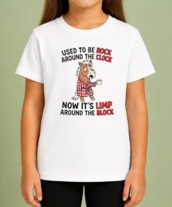 Good Horse Used To Be Rock Around The Clock Now It'S Limp Around The Block Kids T-Shirt