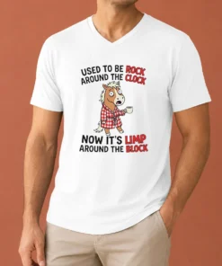 Good Horse Used To Be Rock Around The Clock Now It'S Limp Around The Block V-Neck Shirt
