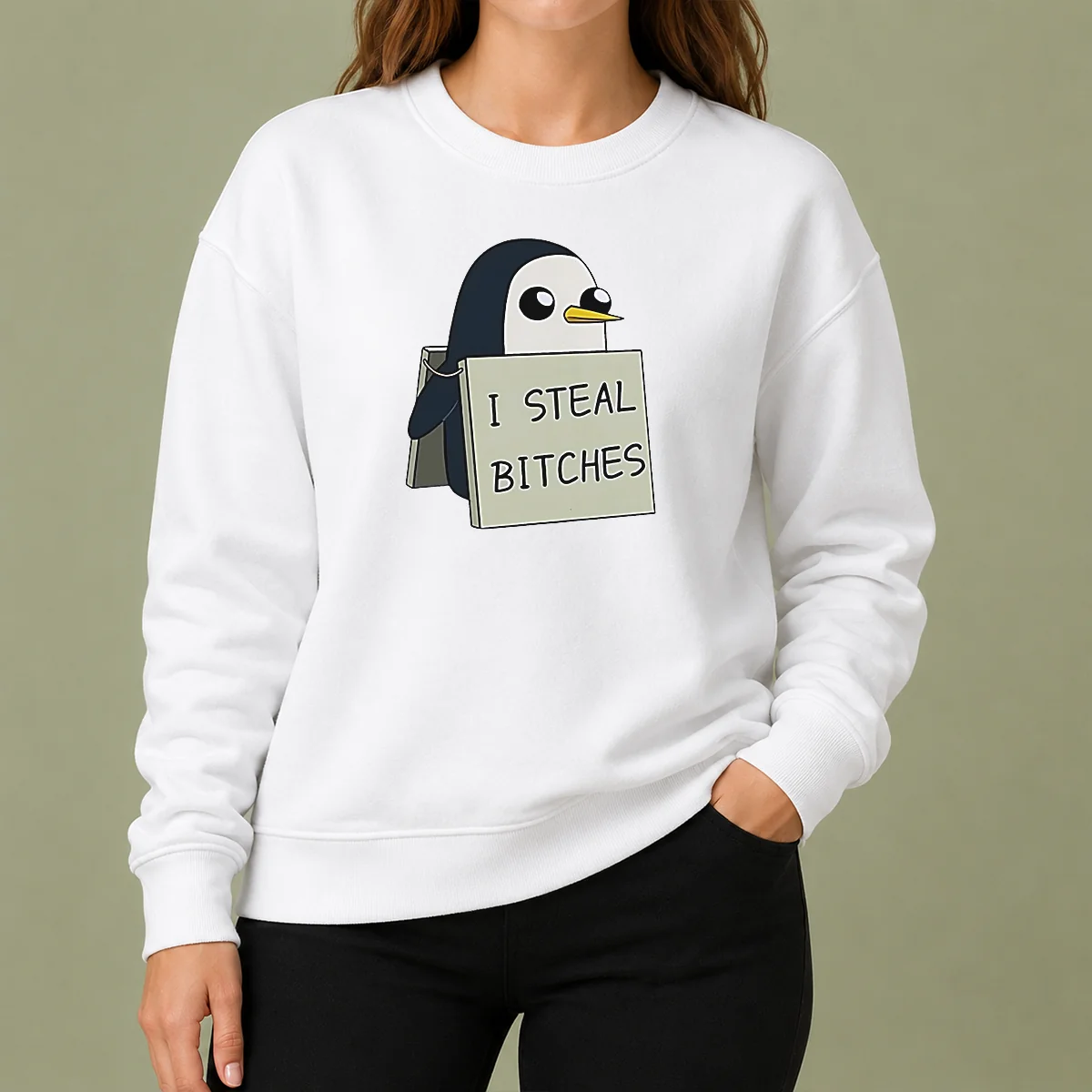 Good Hot Gunter The Penguin I Steal Bitches Adventure Time Sweater