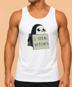 Good Hot Gunter The Penguin I Steal Bitches Adventure Time Tank Top
