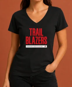 Good Ja Morant Portland Trail Blazers Logo V-Neck Shirt