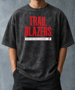 Good Ja Morant Portland Trail Blazers Logo Washed T-Shirt