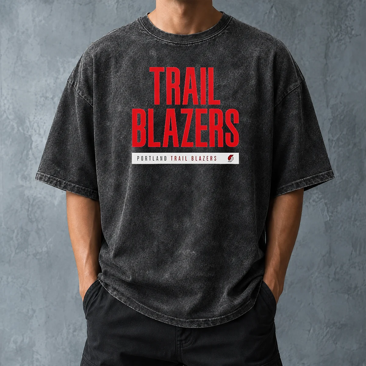 Good Ja Morant Portland Trail Blazers Logo Washed T-Shirt