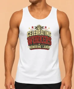 Good Nice Labour Day Pride Celebrating Workers Retro Distresse Tank Top