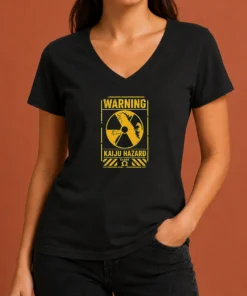 Good Pretty Omega Class Kaiju Hazard Warning Geek V-Neck Shirt