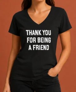 Good Thank You For Being A Friend Golden Girls V-Neck Shirt