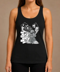 Good Y2K Streetwear Graffiti Spray Paint Character Urban Aesthetic Tank Top