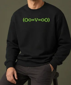 Happy Funny OO Equal V Equal OO Abstract Symbol Sweater