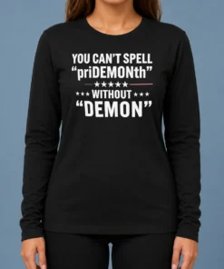 Happy Pretty You Can'T Spell Pridemonth Without Demon Long Sleeve Shirt