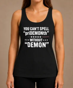 Happy Pretty You Can'T Spell Pridemonth Without Demon Tank Top