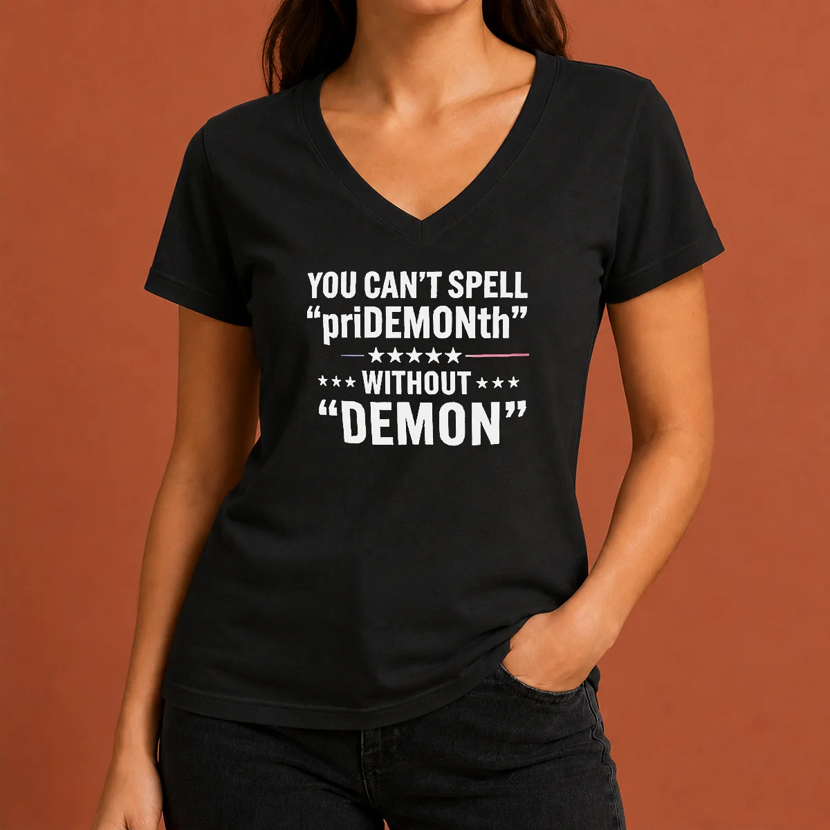 Happy Pretty You Can'T Spell Pridemonth V-Neck Shirt Happy Pretty You Can'T Spell Pridemonth V-Neck Shirt