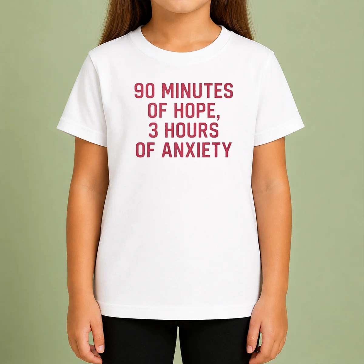 Hot 90 Minutes Of Hope 3 Hours Of Anxiety Premium Kids T-Shirt