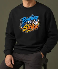 Hot Bowling For Strike Typography Sweater