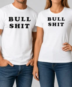 Hot Bull Shit Text Slogan Phrase Expression Bold Letter Typography