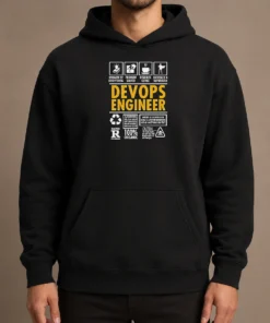 Hot Devops Engineer Humorous Infographic Icons Knower Of Everything Superhero Hoodie