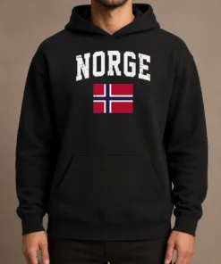 Hot Funny Norge Flag Norway Norwegian Souvenir Hoodie