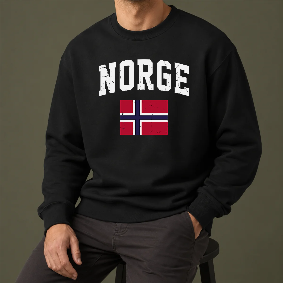Hot Funny Norge Flag Norway Norwegian Souvenir Sweater