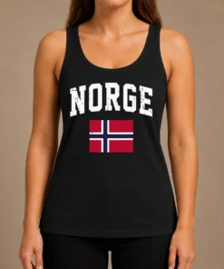 Hot Funny Norge Flag Norway Norwegian Souvenir Tank Top