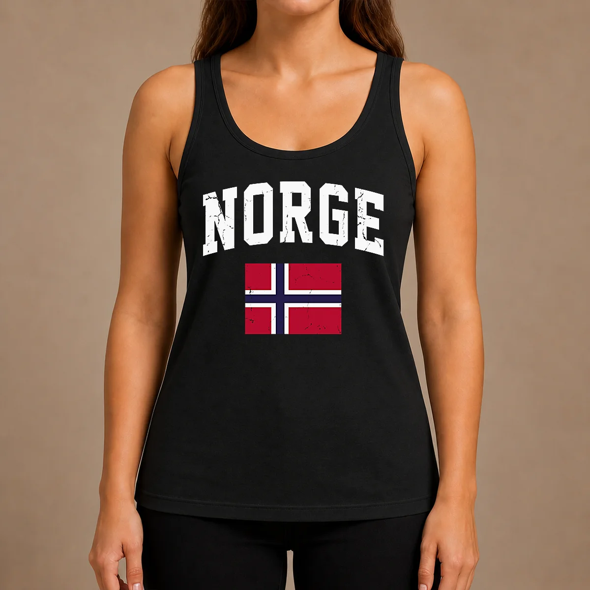 Hot Funny Norge Flag Norway Norwegian Souvenir Tank Top