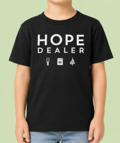 Hot Hope Dealer With Pliers Laundry Machine And Christmas Tree Icons Kids T-Shirt