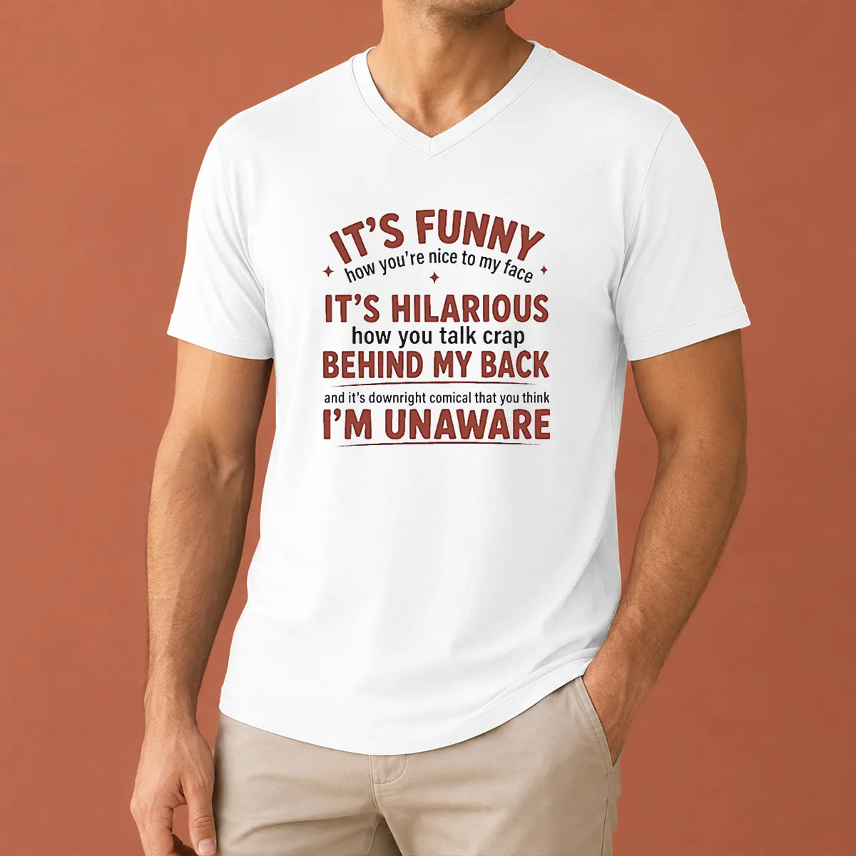 Hot I'Is Funny How You Are V-Neck Shirt Hot I'Is Funny How You Are V-Neck Shirt