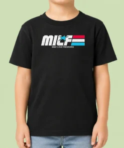 Hot M.I.L.F. Man I Love Fireworks Patriotic Holiday Kids T-Shirt