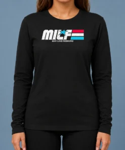 Hot M.I.L.F. Man I Love Fireworks Patriotic Holiday Long Sleeve Shirt