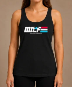 Hot M.I.L.F. Man I Love Fireworks Patriotic Holiday Tank Top